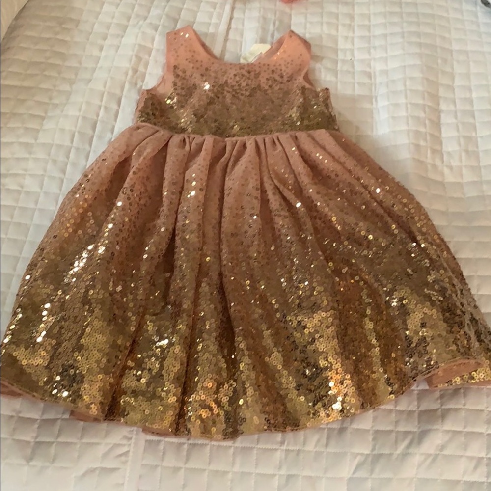 Girls holiday sequin dress